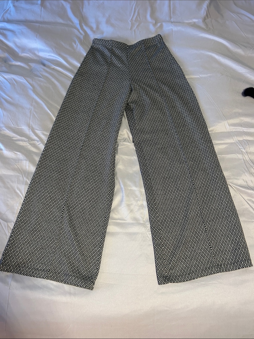 Max Studio Black & White Wide-Leg Pants
